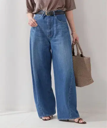 JOUNALSTANDARD LESSAGE 루즈 웨빙 3D 데님 팬츠