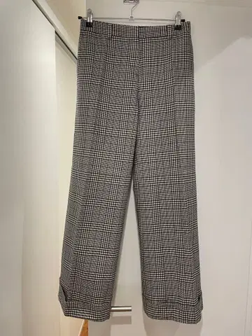 [새상품급] 폴스미스 Paul Smith 체크 무늬 와이드 팬츠 롤업
