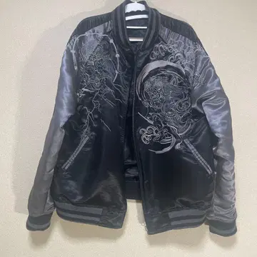 카라쿠리타마시 후진 번개 자수 스카잔 리버서블