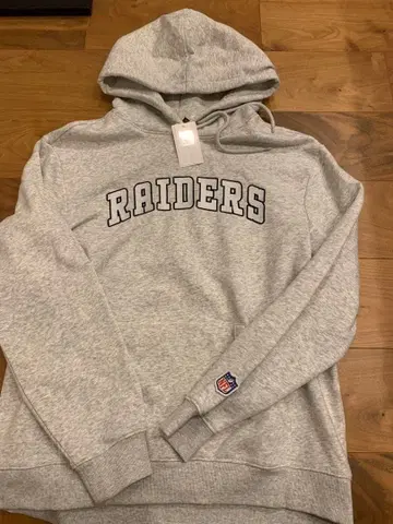 RAIDERS 그레이 후드 부착 후드티 택 포함 새상품 미사용