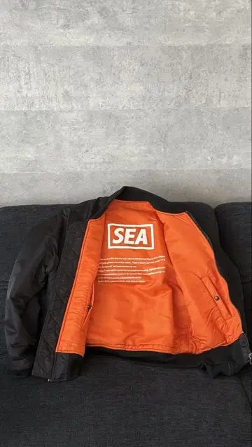 SEA WINDANDSEA 리버서블 MA-1 자켓