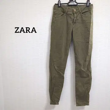ZARA 새상품급 올리브 카키 스키니 팬츠