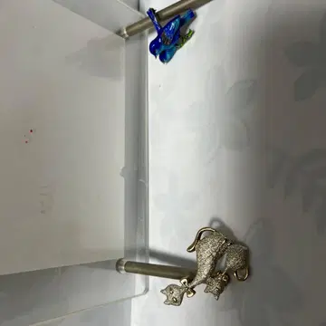 파랑새와 고양이 별 모티브 키링