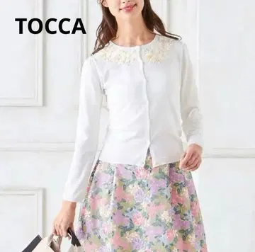 TOCCA ANEMONE KNIT 가디건 화이트