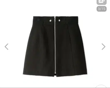 SNIDEL 블랙 A라인 미니 스커트