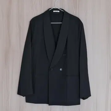 [ 새상품 ] AURALEE 숄카라 자켓 (BLACK)