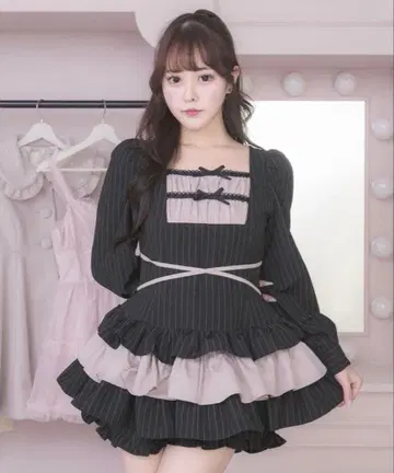 pium 사다리 리본 티어드 셋업