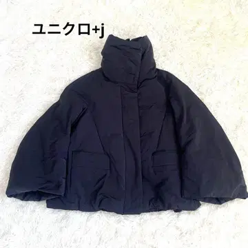 유니클로 플러스J 하이브리드 다운 자켓 블랙 S 질 샌더