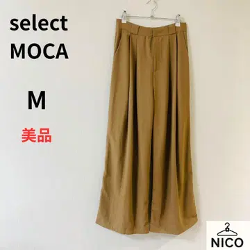 select MOCA 와이드 팬츠 슬랙스 턱 포함 M 슬림 레그