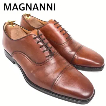 MAGNANNI 마그나니 스트레이트 팁 천연 가죽 내 날개 브라운 슈즈
