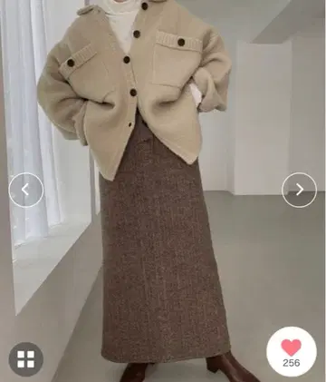willfully 셔츠 디테일 니트 자켓