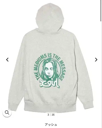 CIRCLE BACKGROUNDFACESWEAT HOODIE X-girl