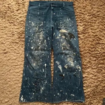 1990s U.S.NAVY PAINT SAILOR PANTS