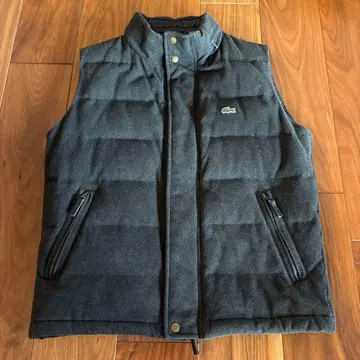 LACOSTE 다운 베스트 L 다크 그레이