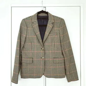 체크 무늬 자켓 ZARA