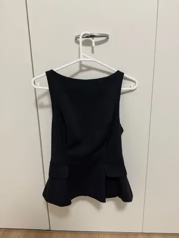 네이비 슬리브리스 튜닉