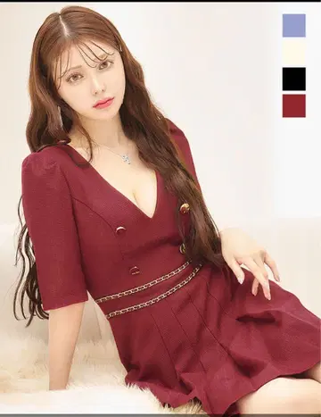 트위드 플리츠 스커트 미니 드레스 jewels