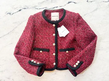 [택 포함 새상품] Apuweiser-riche 블레이드 숏 트위드 자켓