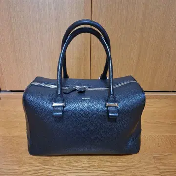 가죽 블랙 보스턴 백