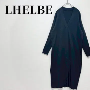 LHELBE 레르비에 니트 롱 원피스 V넥 블랙 사이즈 F
