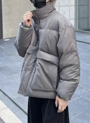 [ Chikashitsu + ] 크롭 다운 자켓