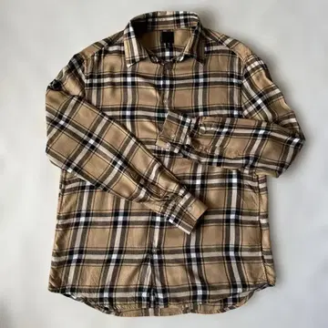 H&M 체크 무늬 긴팔 셔츠 S 촉감 좋음