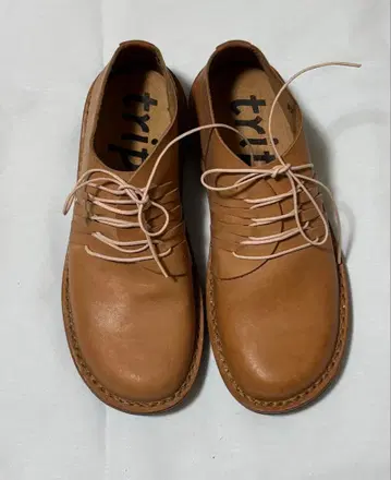 trippen 베이지 레이스업 슈즈