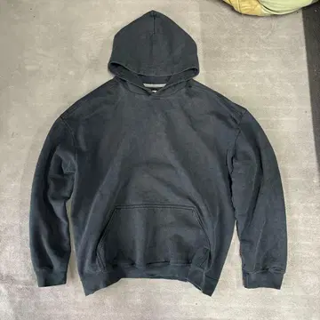 길단 무지 블랙 후드티 XL