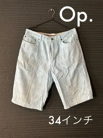 새상품급 [ OCEAN PACIFIC ] 인기 34인치 숏팬츠 스카이블루