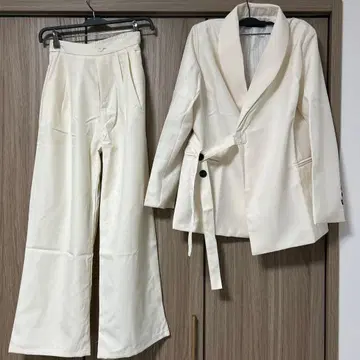 팬츠 셋업 화이트 자켓 포멀 세레모니
