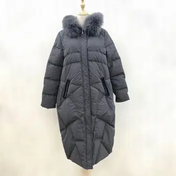 GEVERSE 퍼 다운 자켓 그레이 L [ b1211 ]