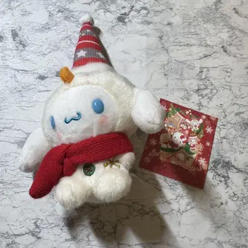 크리스마스 마스코트 홀더 시나모롤 눈사람 산리오