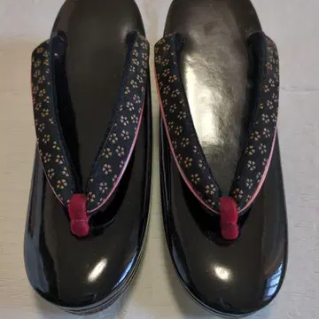블랙 조리 꽃 무늬 S 사이즈