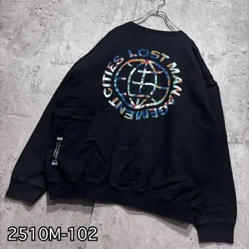인기 LMC 빅 루즈 맨투맨 트레이닝복 블랙 S