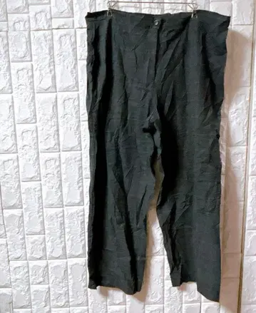 JM COLLECTION [ XL ] 블랙 슬랙스 팬츠