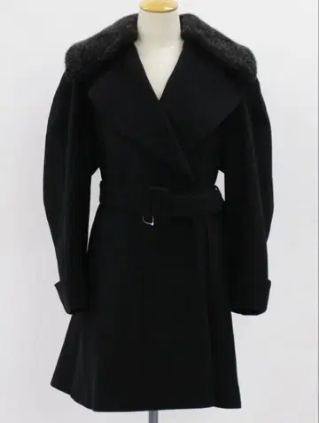 [Calvin Klein] 캐시미어 혼방 울 코트