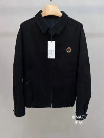 Fletta 코듀로이 블랙 집업 자켓