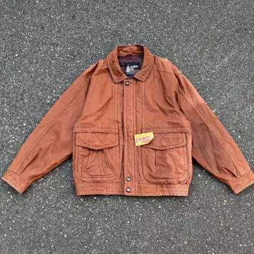 80s London Fog 가죽 자켓