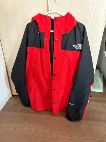 THE NORTH FACE 마운틴 후드티 레드/블랙