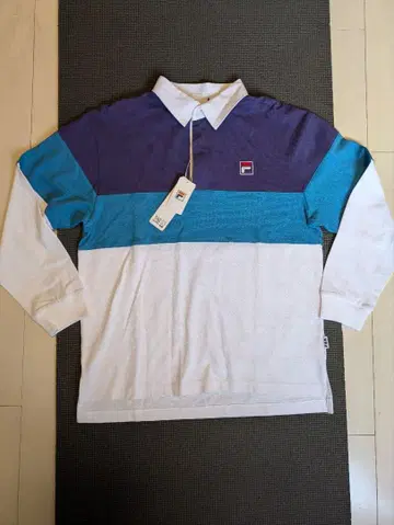 택 포함 새상품 FILA 블록 컬러 라거 셔츠 긴팔 M