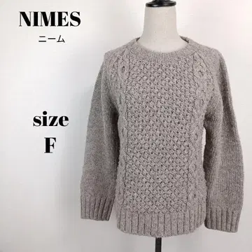 [ a2040 ] NIMES PERU KNIT 울 니트 F 베이지 하트