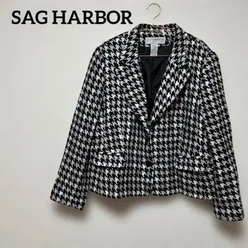 SAG HARBOR 자켓 핑크 블랙 멋스러운 두꺼운 원단