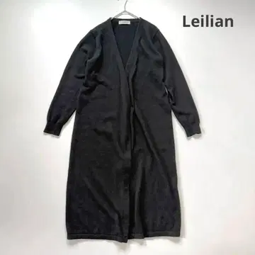 레리안 캐시미어 100% 롱 가디건 랩 가디건 블랙