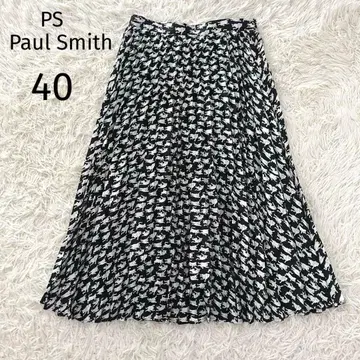 컨디션 최상 Paul Smith 폴스미스 댄싱캣 스커트 고양이 패턴