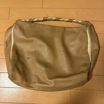 ROSSI 피렌체 베이지 스무스 가죽 숄더백