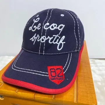 Le coq sportif 르꼬끄 자수 캡 네이비/레드 82