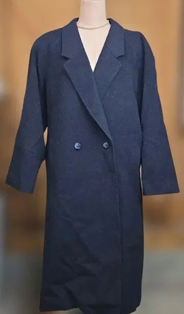 de chitose 캐시미어 100 네이비 롱 코트 y38