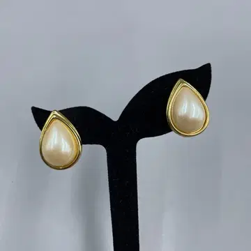 20 모네 눈물형 펄풍 귀찌 골드톤