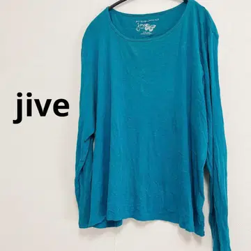 jive 터콰이즈 긴팔 T셔츠 여성용 남성용