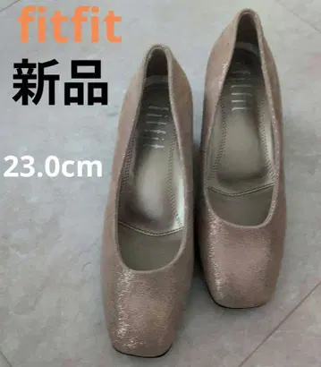 새상품 fitfit 베이지 중간 힐 펌프스